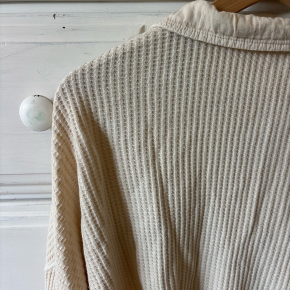 Free People One Scout Cropped Jacket in Cream - Picture 6 of 7